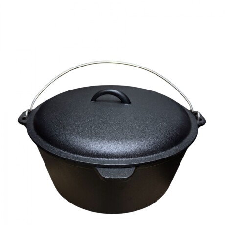 OLLA DE HIERRO LA HOGAREÑA 8LT CON TAPA Y ASA. DIAM 31 OLLA DE HIERRO LA HOGAREÑA 8LT CON TAPA Y ASA. DIAM 31