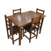 Juego de comedor Amazonas 4 sillas tapizadas Juego de comedor Amazonas 4 sillas tapizadas