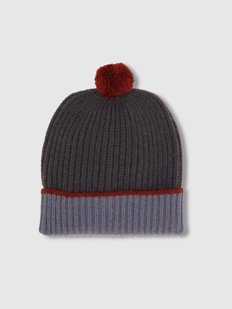 Gorro De Rayas Gris Marengo