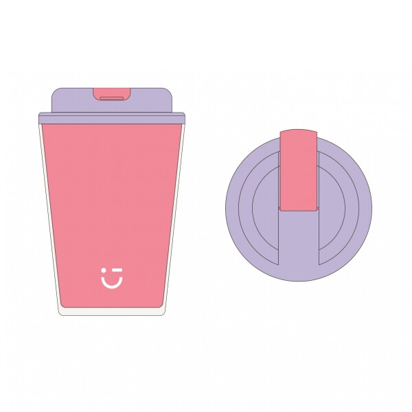 Vaso térmico 420ml rosa