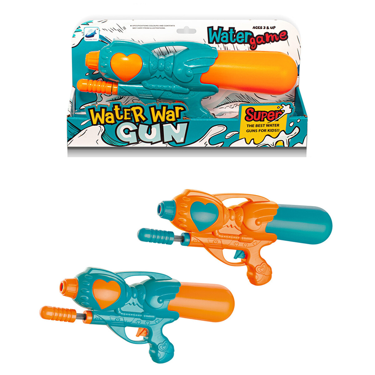 3x2 Pistola de agua dobles disparos - 3x2 Pistola De Agua Dobles Disparos 