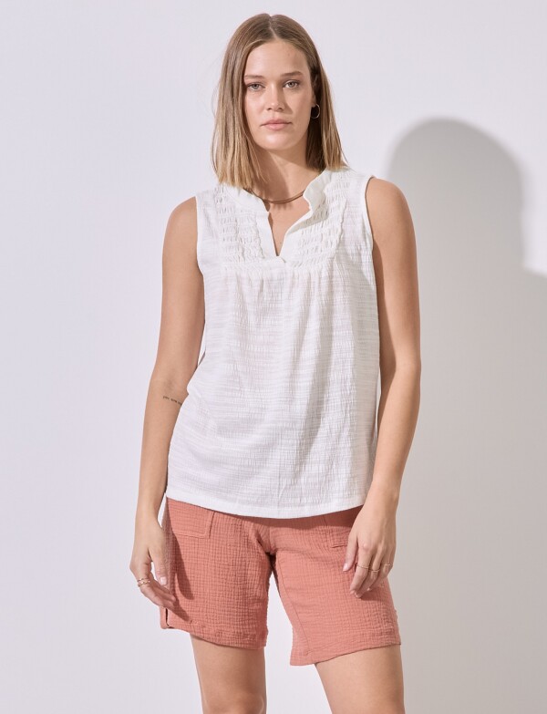 Musculosa Frunces CRUDO