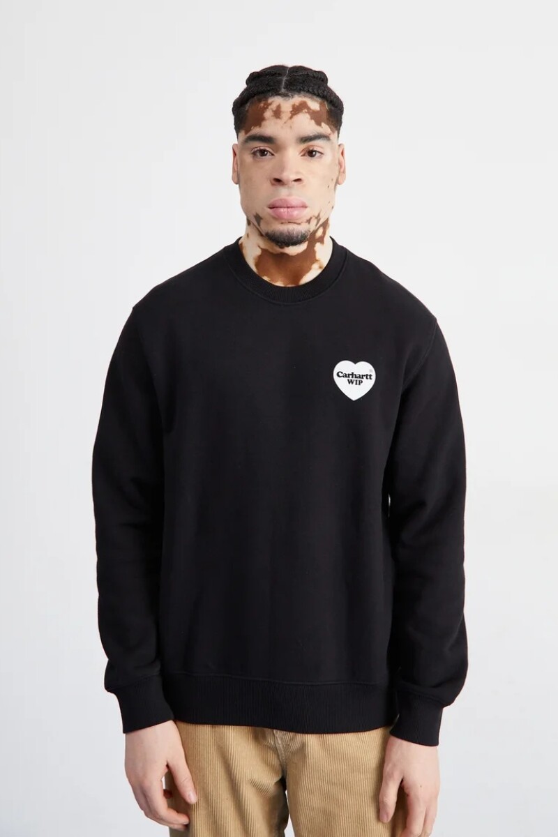 Heart Bandana Sweat Negro