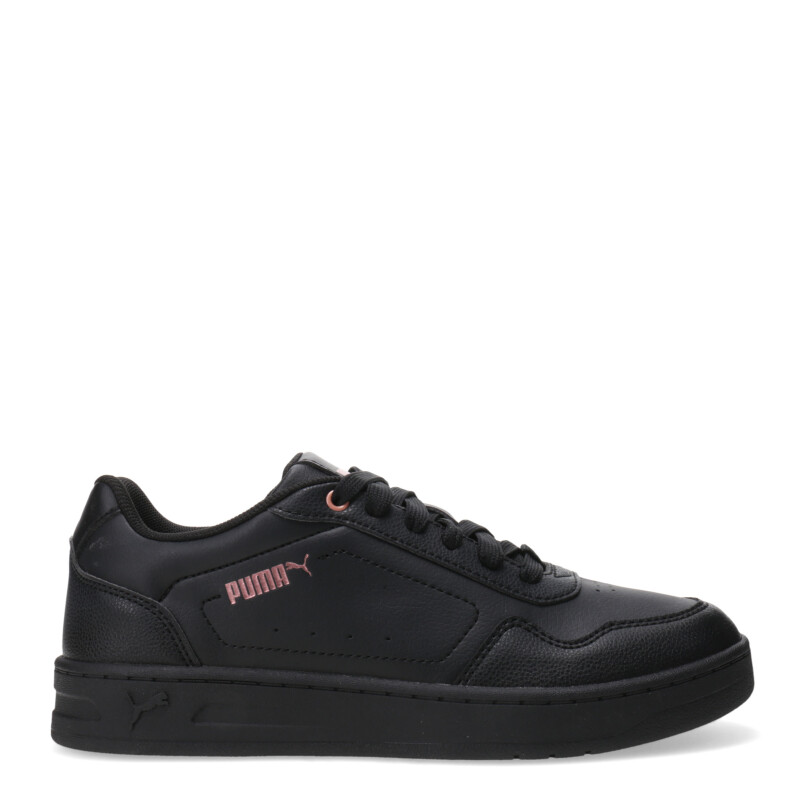 Championes de Mujer Puma Court Classic Negro - Rosa