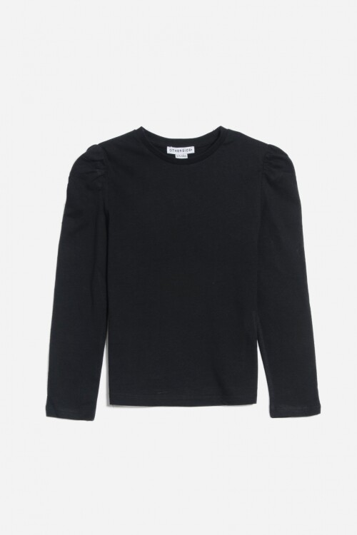 Remera mangas abullonadas NEGRO