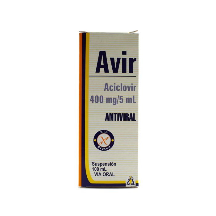AVIR SUSP. FR. X 100 ML. única