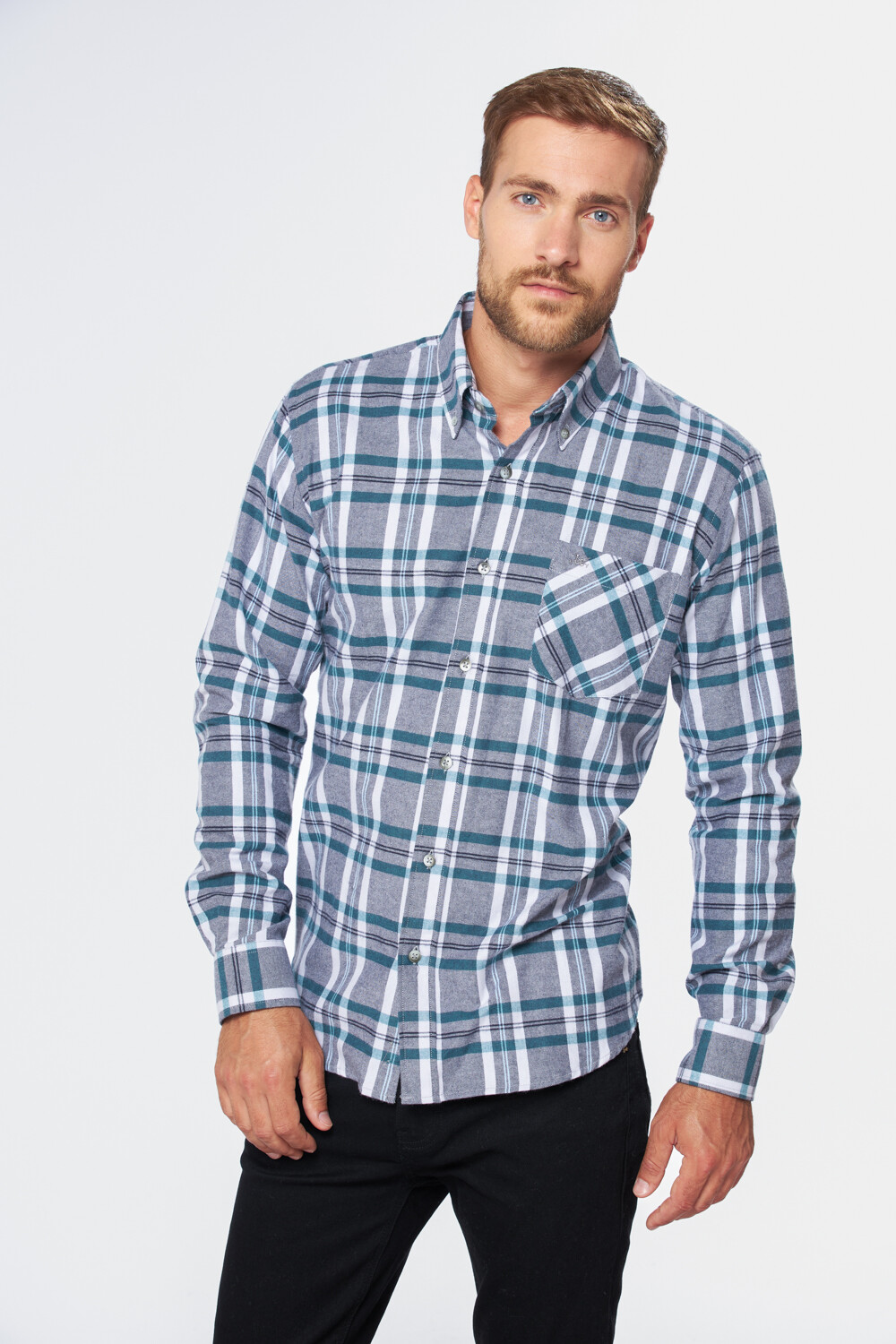 CAMISA LEÑADORA CUADROS Verde
