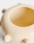 Jarrón Odra de cerámica crudo acabado brillante 17 cm Jarrón Odra de cerámica crudo acabado brillante 17 cm