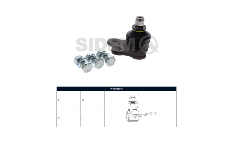 Rotula Del Chev Montana/Corsa Ii 00-12 Der/Izq Rotula Del Chev Montana/Corsa Ii 00-12 Der/Izq