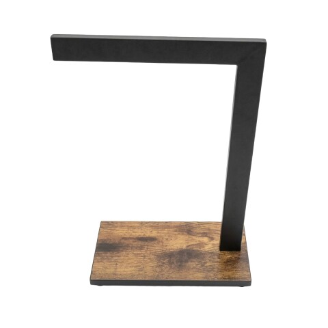 PORTA TOALLA DE MANOS METAL NEGRO 12X22X35CM Unica