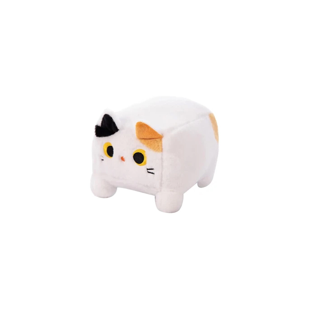 Peluche de gatito cuadrado chico - Blanco 