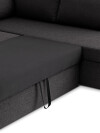 Sofá cama rinconera MARSLEV tela gris osc Sofá cama rinconera MARSLEV tela gris osc