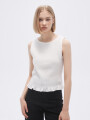 Musculosa Fruncin Marfil / Off White