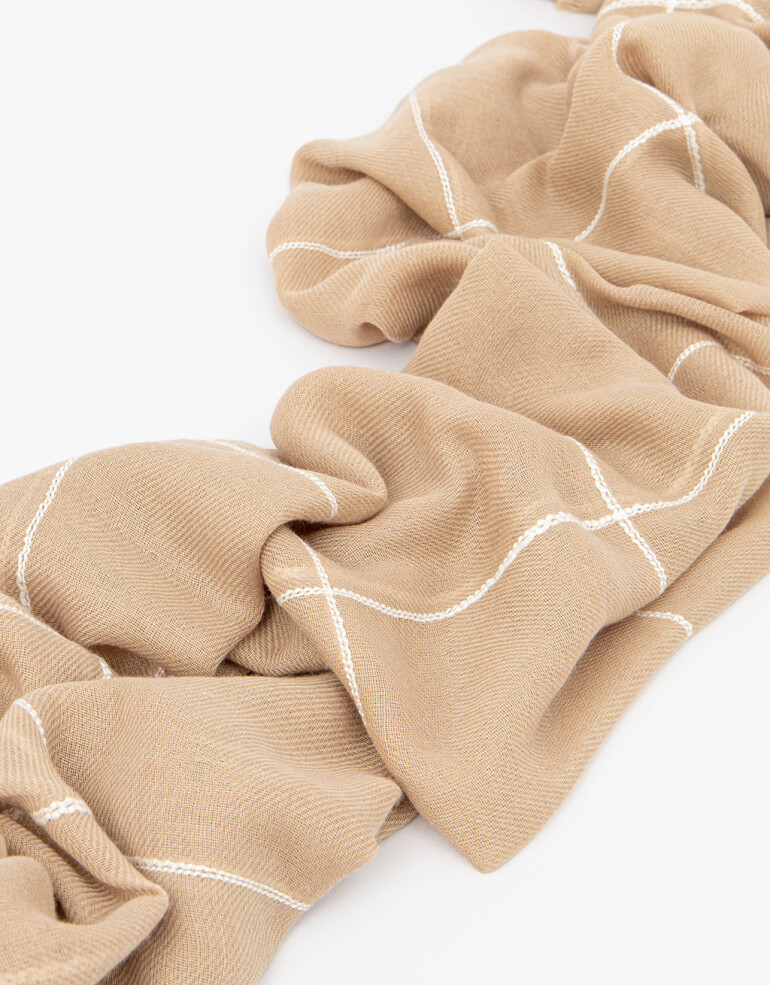 Pashminas Special Price Pashmina A Cuadros - Combinacion Bicolor