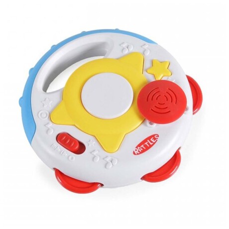 Pandereta Musical con Luz y Sonidos para Bebés Huanger Blanco