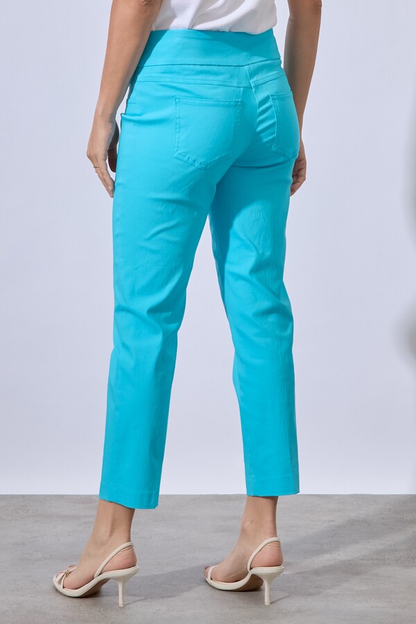 Pantalon Pretina Ancha TURQUESA