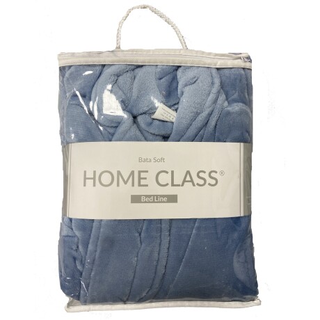 Bata de baño Bed Line Dohler Talle M Azul Piedra