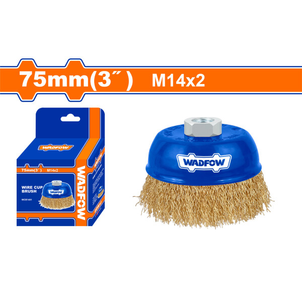 CEPILLO COPA PARA AMOLADORA 75MM WADFOW CEPILLO COPA PARA AMOLADORA 75MM WADFOW