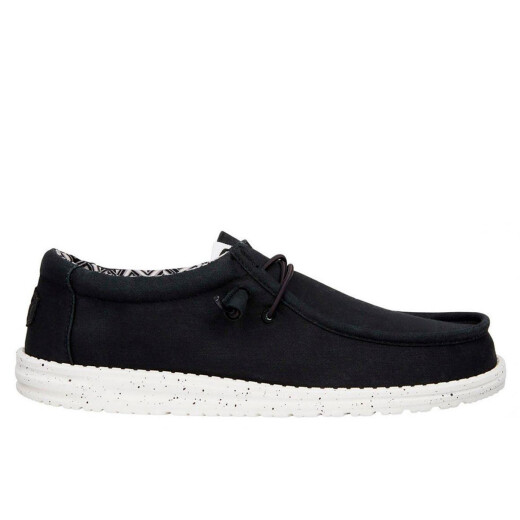 Zapatos Hey Dude Wally Canvas Slip-On M - Negro Zapatos Hey Dude Wally Canvas Slip-On M - Negro