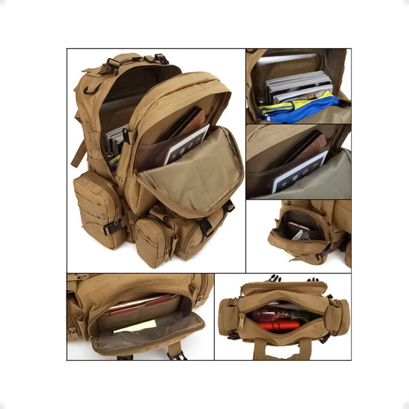 Mochila Táctica Grande Waterproof 60l Sistema Molles Verde