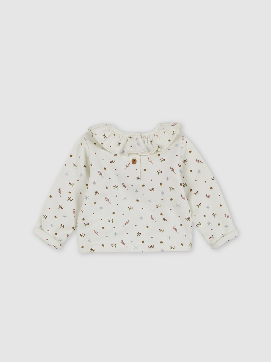 Sudadera Estampada Blanco