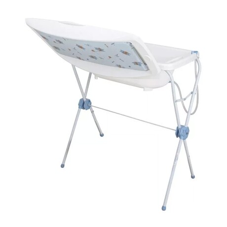 Bañito Catre Plegable para Bebe con Cambiador Bebesit Shower Azul
