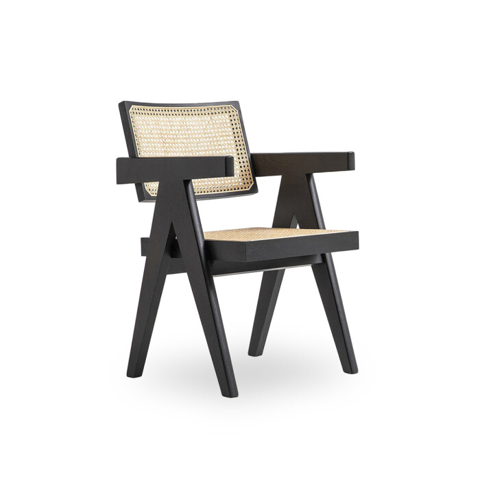 Silla Berlin Apoyabrazos Black