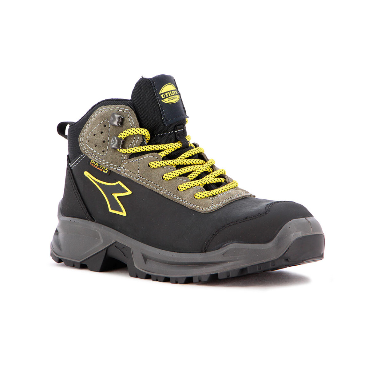 Bota Diadora Utility Hombre - Negro-gris 