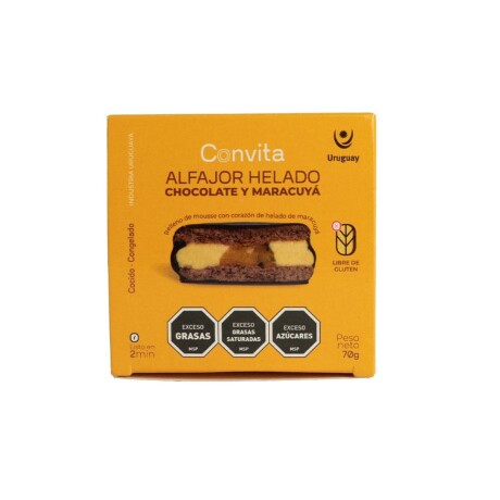ALFAJOR HELADO CHOCOLATE Y MARACUYÁ ALFAJOR HELADO CHOCOLATE Y MARACUYÁ