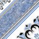 CERAMICA GEOMETRICA 45X45 BRILLANTE AZUL DECORADA GAMAS DE AZUL