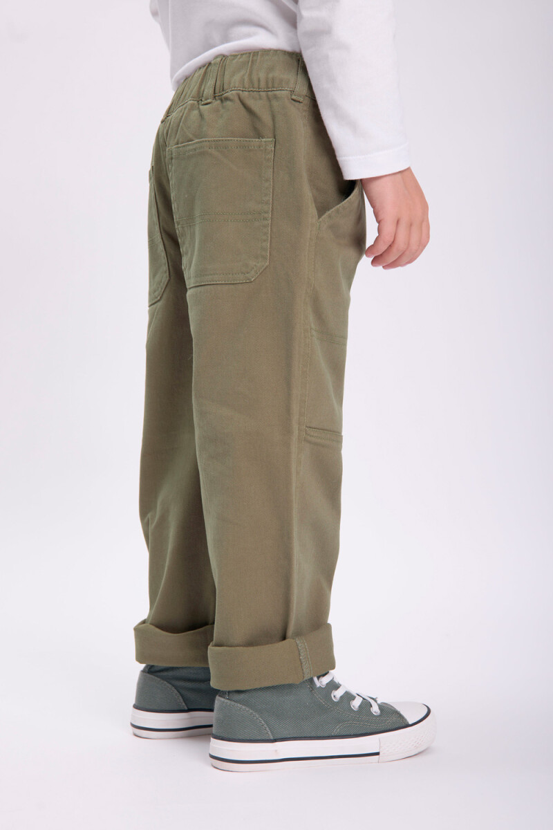 Pantalón carpintero Verde Militar
