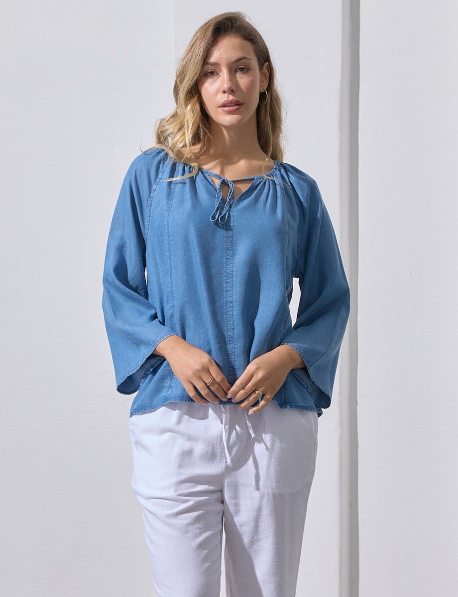 Blusa Lyocell Cordel - Jean 