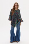 Poncho Fun en lana merino Aurora Twist