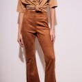 Imagen de Pantalon Gamuza Cuero Vegano - Camel