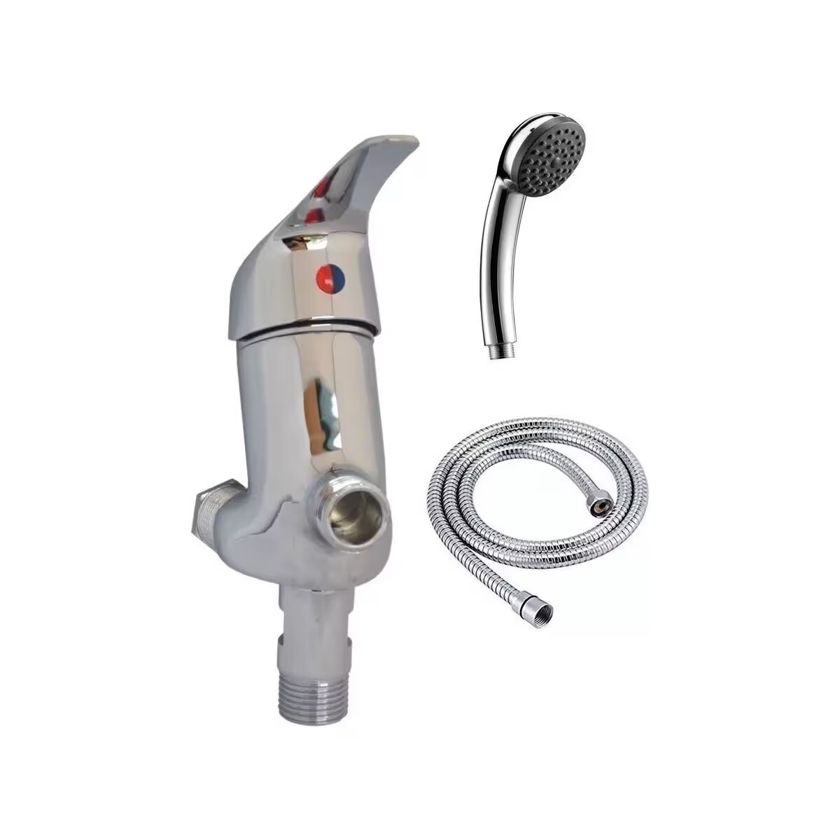 Grifería Para Calefón Monocomando Sin Transferencia Capri Cromado 