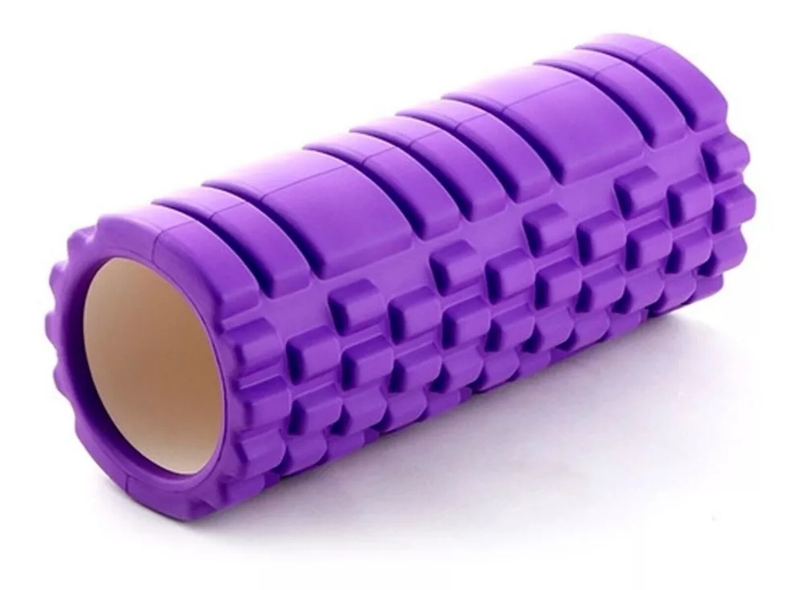 (ARG-018 Rolo Rodillo texturado Pilates Yoga 14x33cm Randers - Violeta 