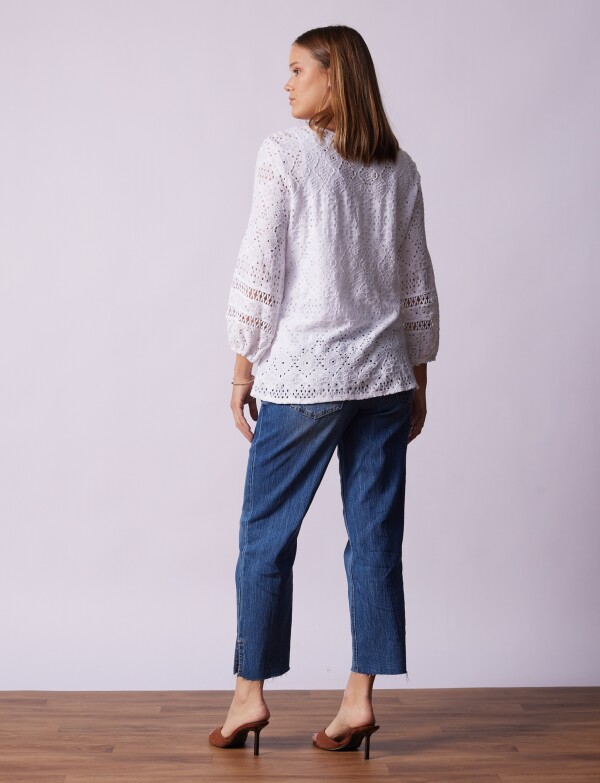Blusa Broderie BLANCO