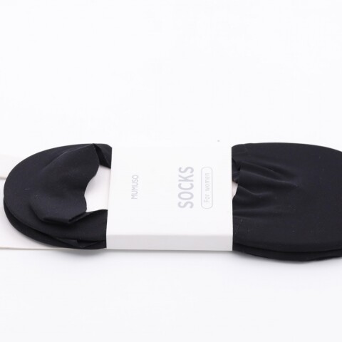 CALCETINES INVISIBLES COSIDOS PARA MUJER (2 PARES/NEGROS) CALCETINES INVISIBLES COSIDOS PARA MUJER (2 PARES/NEGROS)