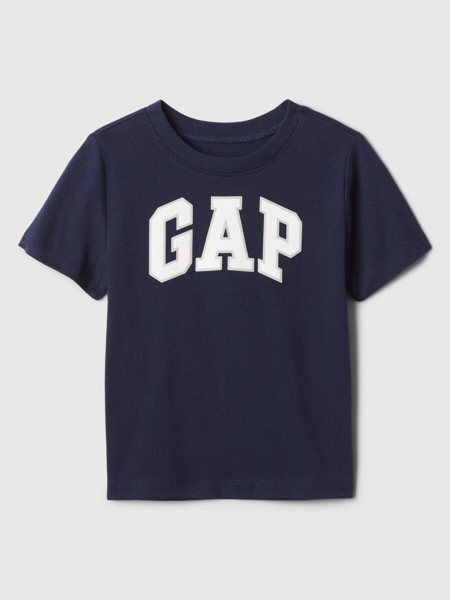 Remera Logo Gap Manga Corta Toddler Niño - Tapestry Navy 