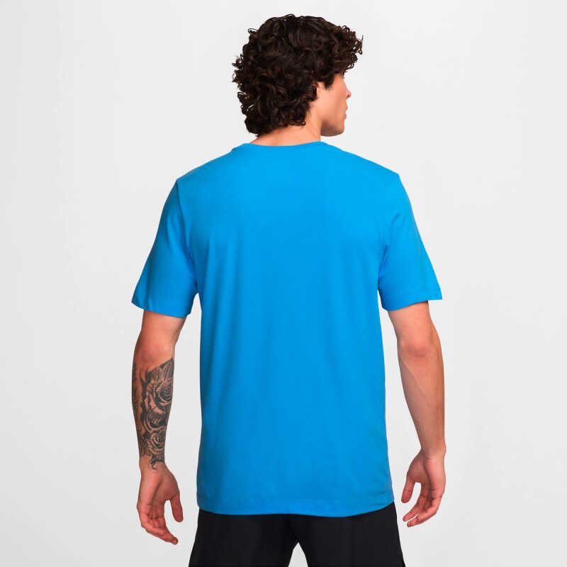 Camiseta Nike Dir-Fit Tee Brand Read de Hombre Azul