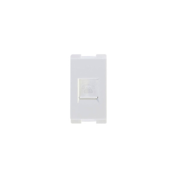 Módulo toma telefónico RJ11 blanco - Atenea Plus M48226