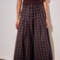 Imagen de Pantalón Extra Wide Cuadros - Marino