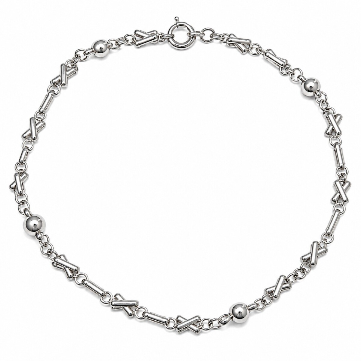 Cadena eslabones varios -Plata 925 -Sin Piedra - CD3528 - sinpiedra 