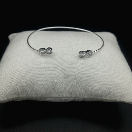 Esclava de plata 925 con circonias, INFINITO. Esclava de plata 925 con circonias, INFINITO.