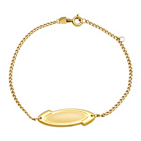 Pulsera Identidad Barbado -Oro bajo-Sin Piedra-PU8020 sinpiedra