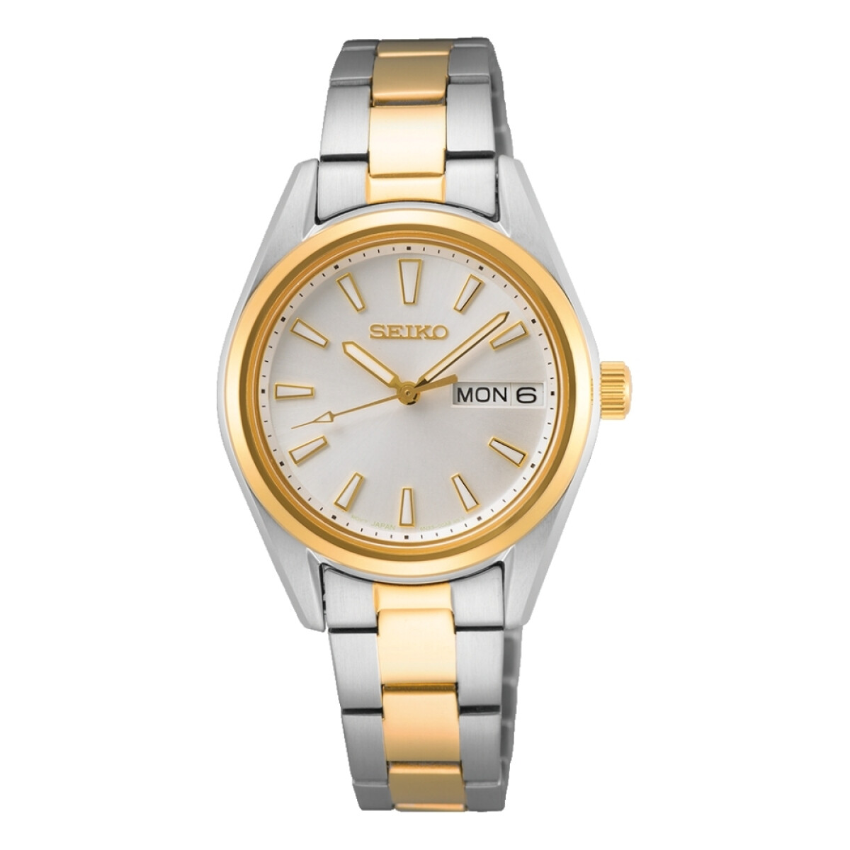 Reloj Seiko SUR454P1 para mujer con correa de acero combinada - Dorado 