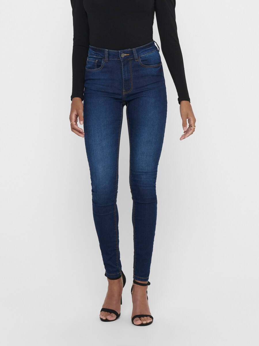 Jeans New-nikki Súper Skinny - Medium Blue Denim 