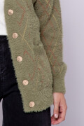 CARDIGAN LIVIA Verde Militar