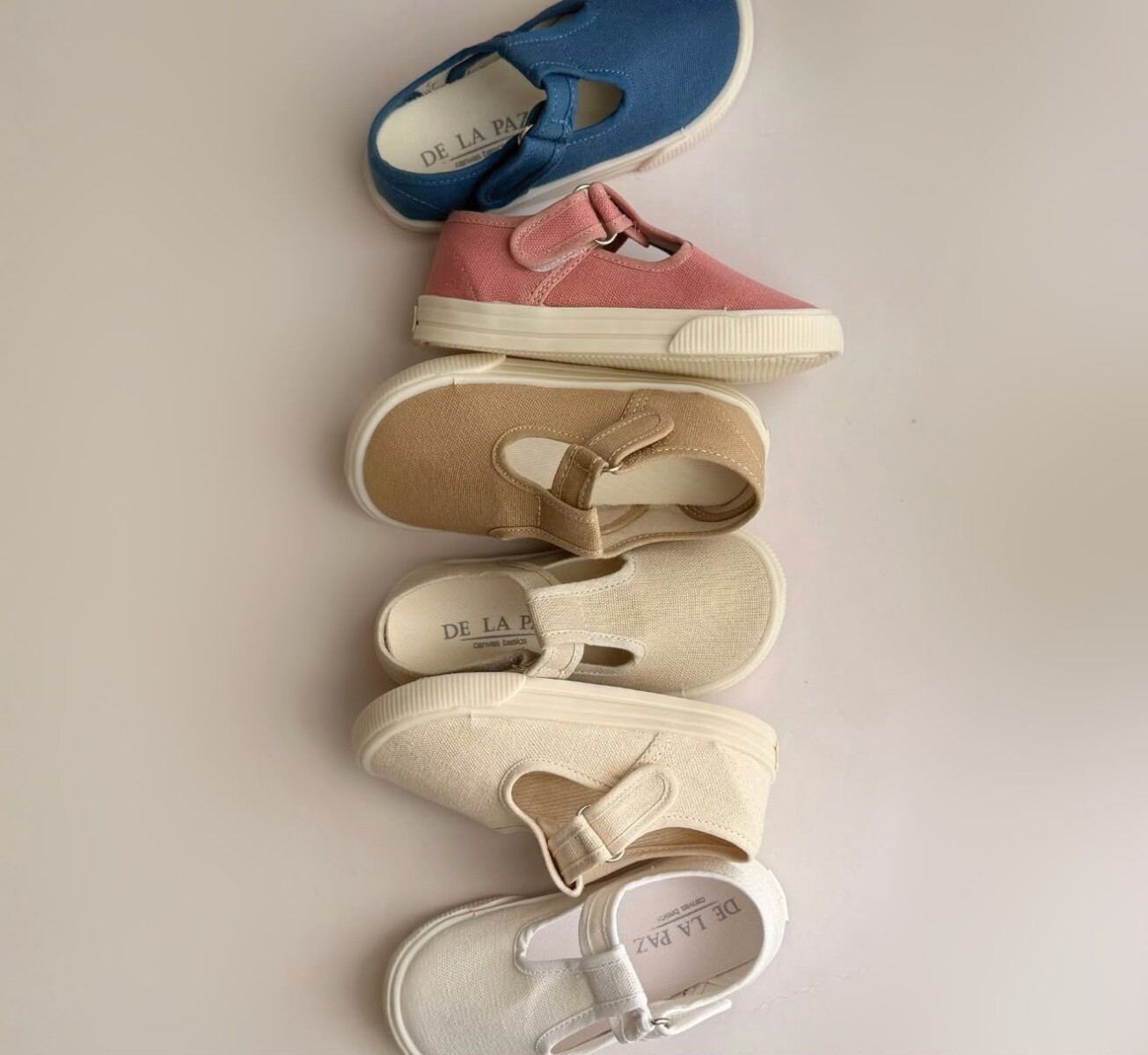 Guillermina De Lona Canvas Toddler Lisas Del 22 Al 26 - Azul 