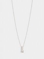 Collar Con Colgante De Circonitas plateado